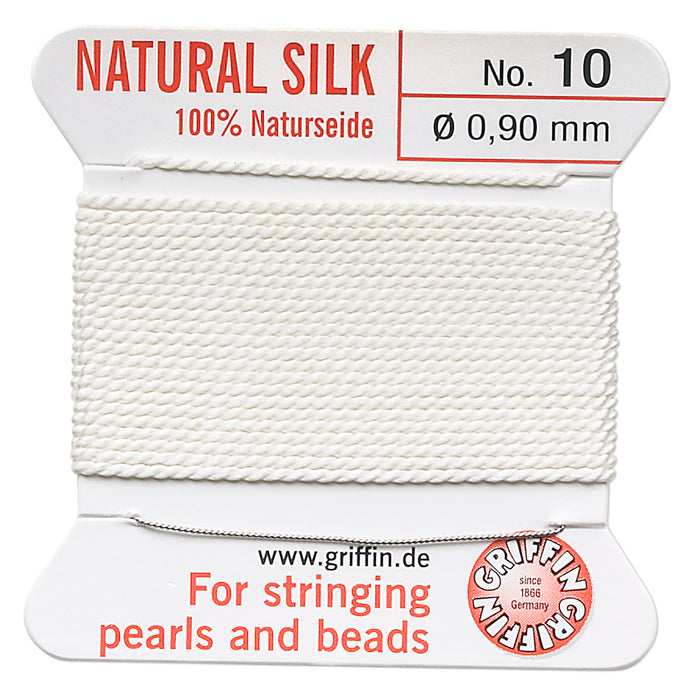 Thread, Silk, White, Size #10