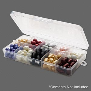 Clear Plastic Organizer Box, 10-Cells